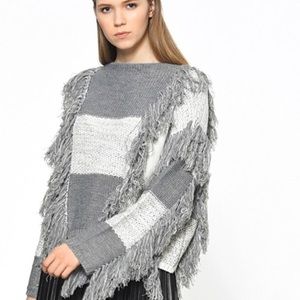 🖤MOON RIVER fringe boho chunky knit